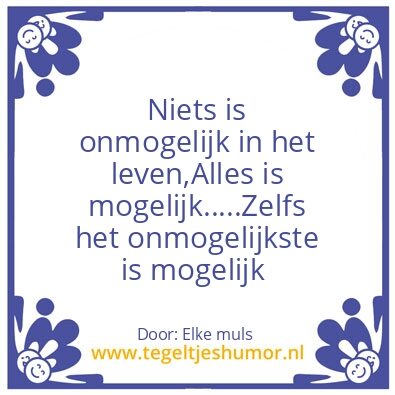 Tegeltje: De toekomst