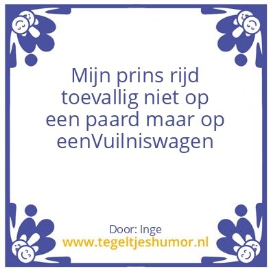 Tegeltje: Mijn prins