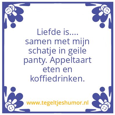 Tegeltje: Appeltaart