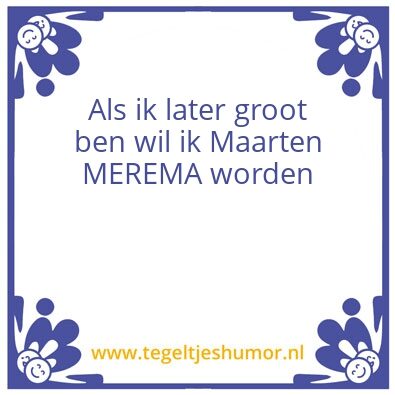 Tegeltje: Maarten