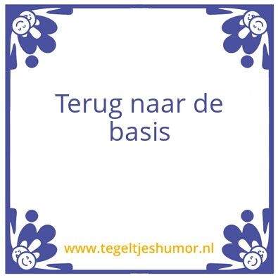 Tegeltje: Tegel 1