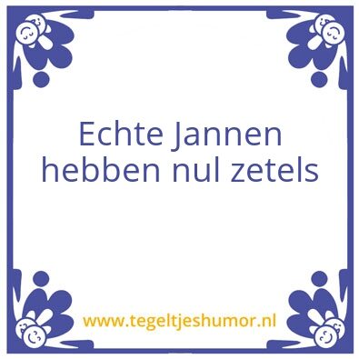 Tegeltje: Jannen