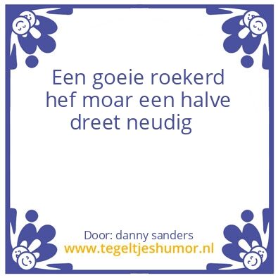 Tegeltje: van mien va