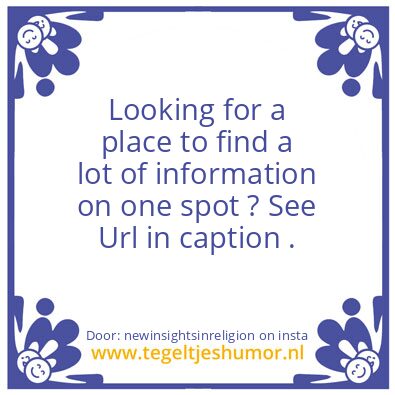 Tegeltje: Information hub