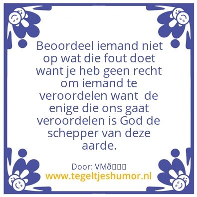 Tegeltje: Iedereen maakt fouten