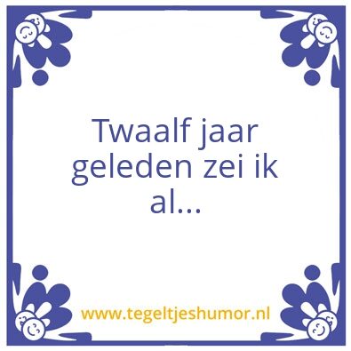 Tegeltje: twaalf
