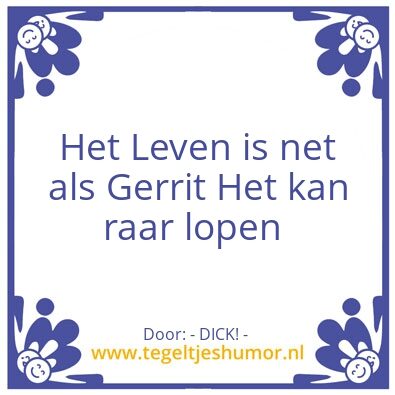 Tegeltje: Gerrit