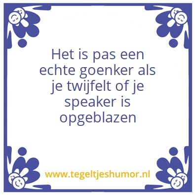 Tegeltje: Goenker