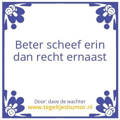 Tegeltje: positief