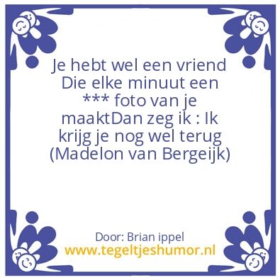 Tegeltje: Foto