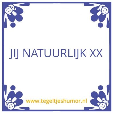 Tegeltje: .