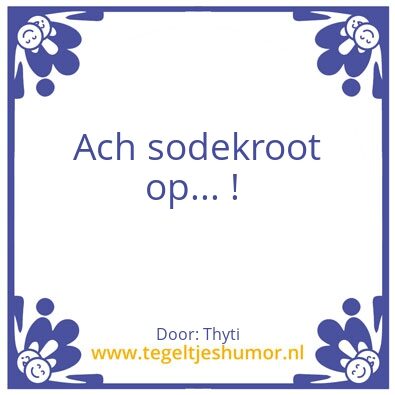 Tegeltje: TT