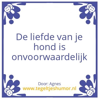 Tegeltje: Mijn honden
