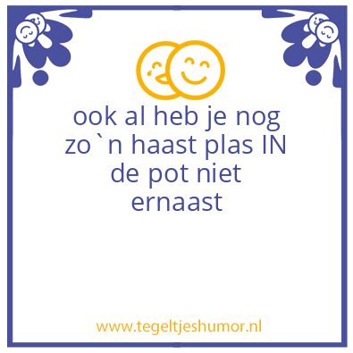 Tegeltje: wc