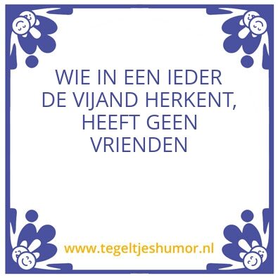 Tegeltje: Vrienden
