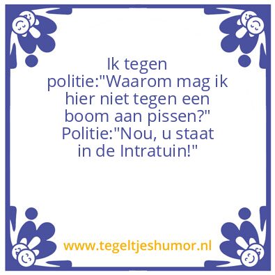Tegeltje: Intratuin