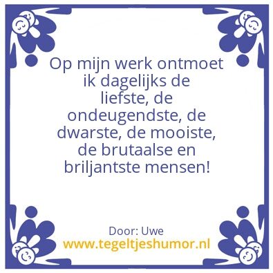 Tegeltje: Ik