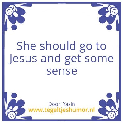 Tegeltje: Jezus