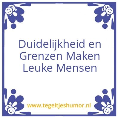 Tegeltje: Leuk