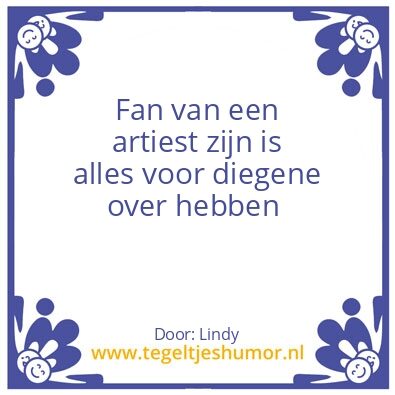 Tegeltje: Artiesten
