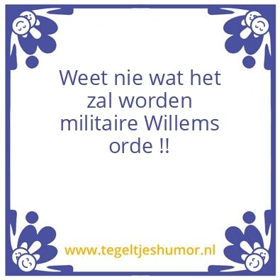 Tegeltje: Willems