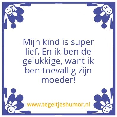Tegeltje: Mijn kind