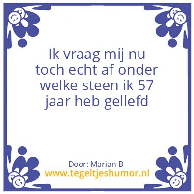 Tegeltje: Marian Borg