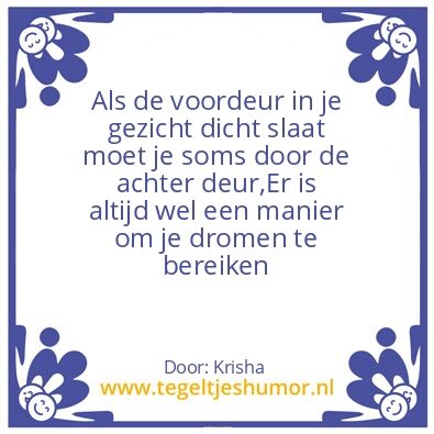 Tegeltje: Bereiken