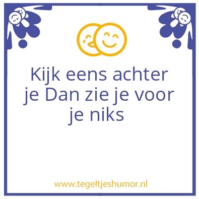 Tegeltje: Mop van de dag