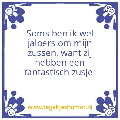 Tegeltje: Zussen
