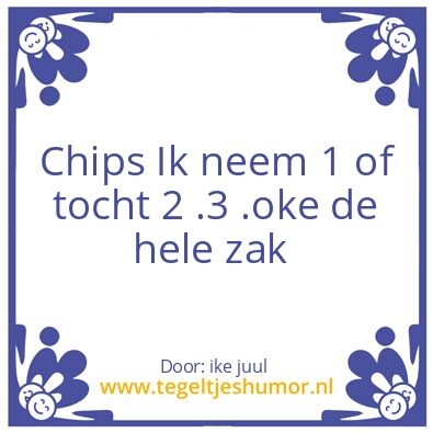 Tegeltje: mop til your drop
