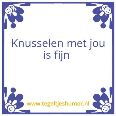 Tegeltje: Kbusselen