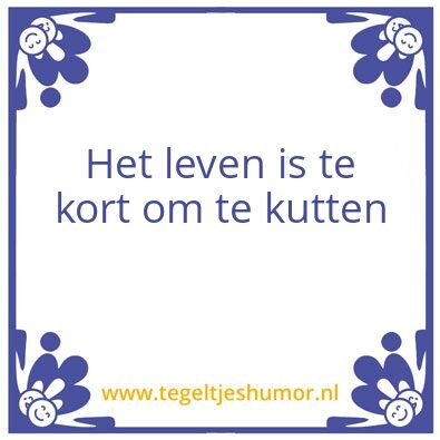 Tegeltje: levenswijsheid
