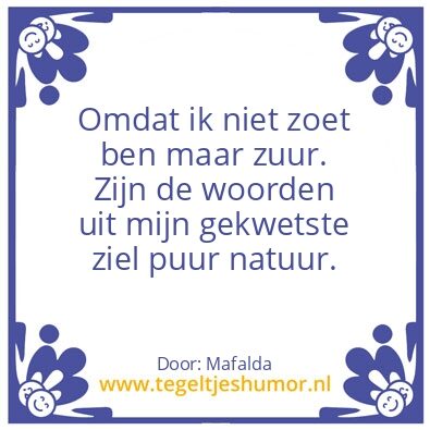 Tegeltje: Puur