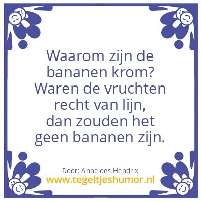 Tegeltje: Bananen