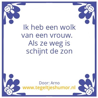 Tegeltje: Zo is het