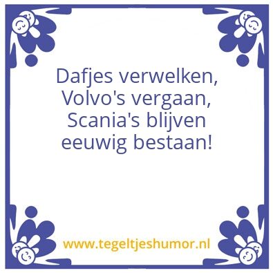 Tegeltje: Scania