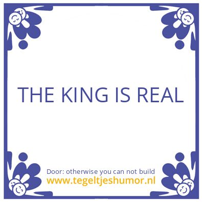 Tegeltje: Time is linear