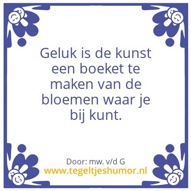 Tegeltje: spreuk