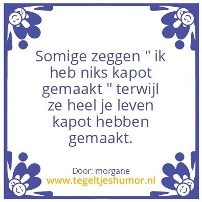 Tegeltje: Kapot