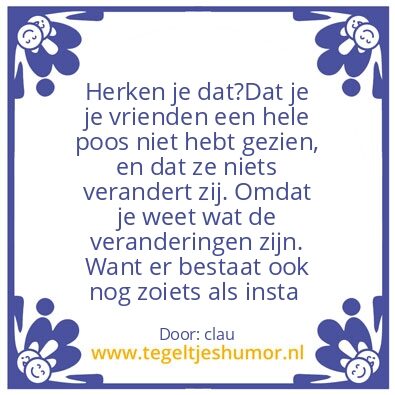 Tegeltje: vriendschap