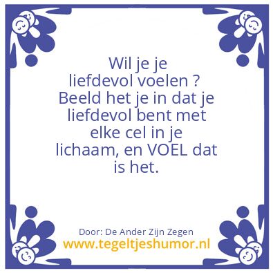 Tegeltje: De Ander Zijn Vloek is