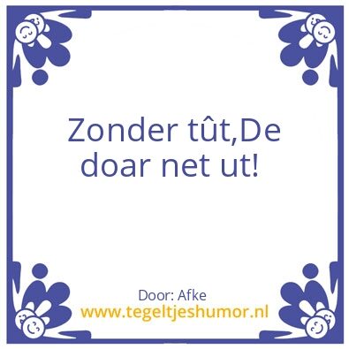 Tegeltje: Afke’s grappen