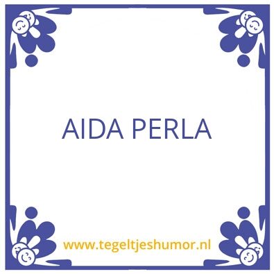 Tegeltje: Aida