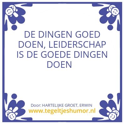Tegeltje: MANAGEMENT IS