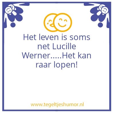 Tegeltje: Lucille Werner