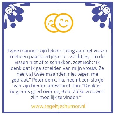 Tegeltje: Twee mannen