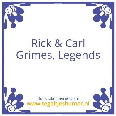 Tegeltje: Grimes