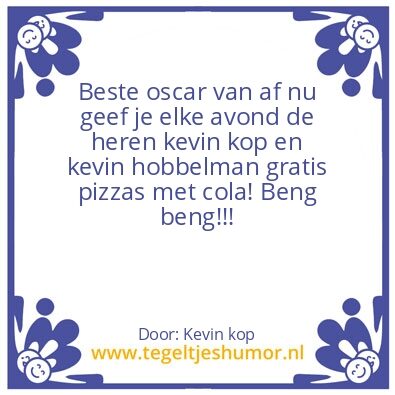 Tegeltje: Pizza