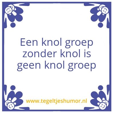 Tegeltje: Knol